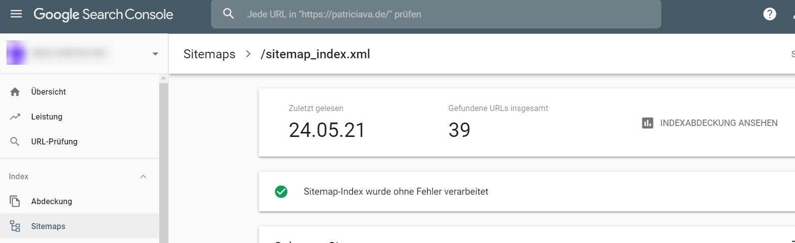 XML Sitemap Search Console